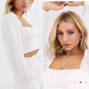 Capulet Cropped Baby Pink Blouse Size XS/P